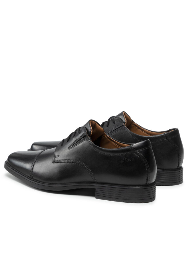 Clarks Pantofi Clarks Tilden Cap 261103097 Negru