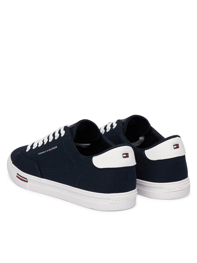 Tommy Hilfiger Sneakers aus Stoff Tommy Hilfiger Vulc Core Rwb Long FM0FM05813 Dunkelblau