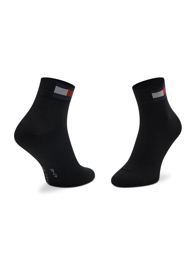 Tommy Hilfiger 2 pár férfi bokazokni Tommy Hilfiger 701218388 Fekete