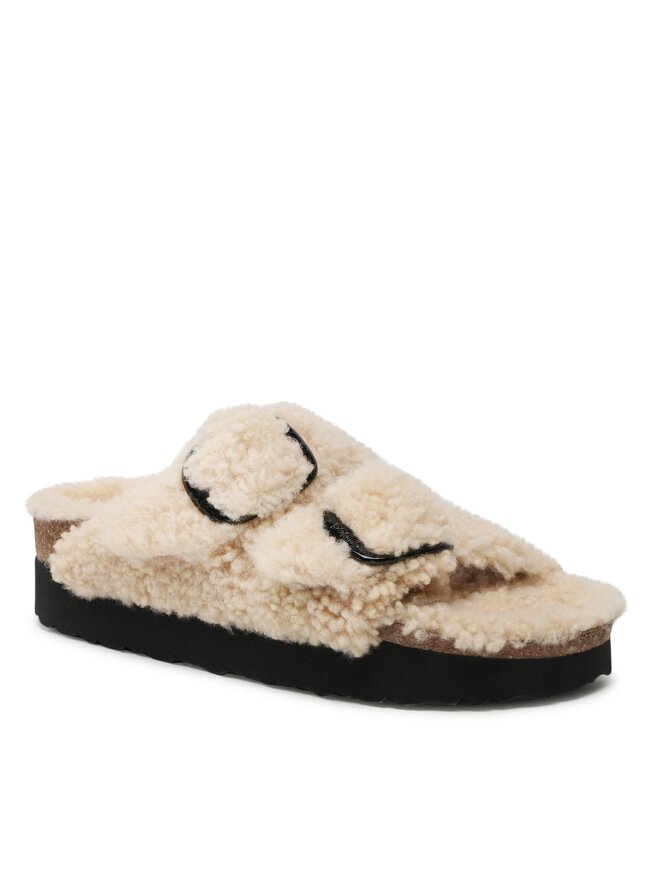 Birkenstock Papucs Birkenstock Arizona Big Buckle Shearling 1017642 Bézs