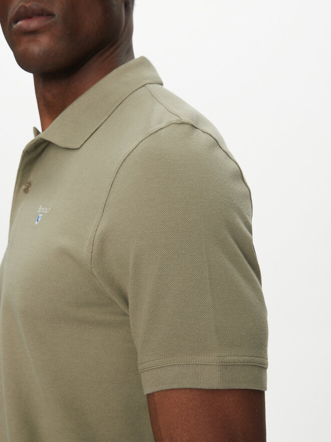 Barbour Barbour Poloshirt Original Sports MML0358OL38 Khakifarben Regular Fit