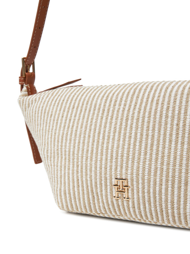 Tommy Hilfiger Kabelka Tommy Hilfiger Th Premium Beach Le Sling Bag AW0AW17177 Béžová