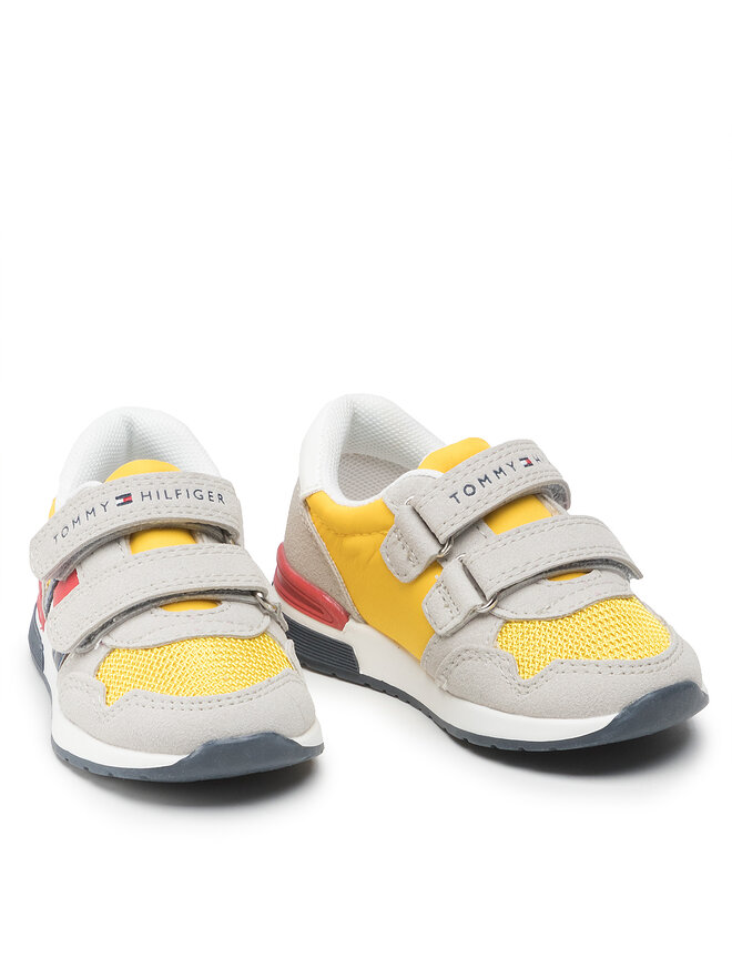 Tommy Hilfiger Сникърси Tommy Hilfiger Low Cut Velcro Sneaker T1B4-32236-1040 S Сив