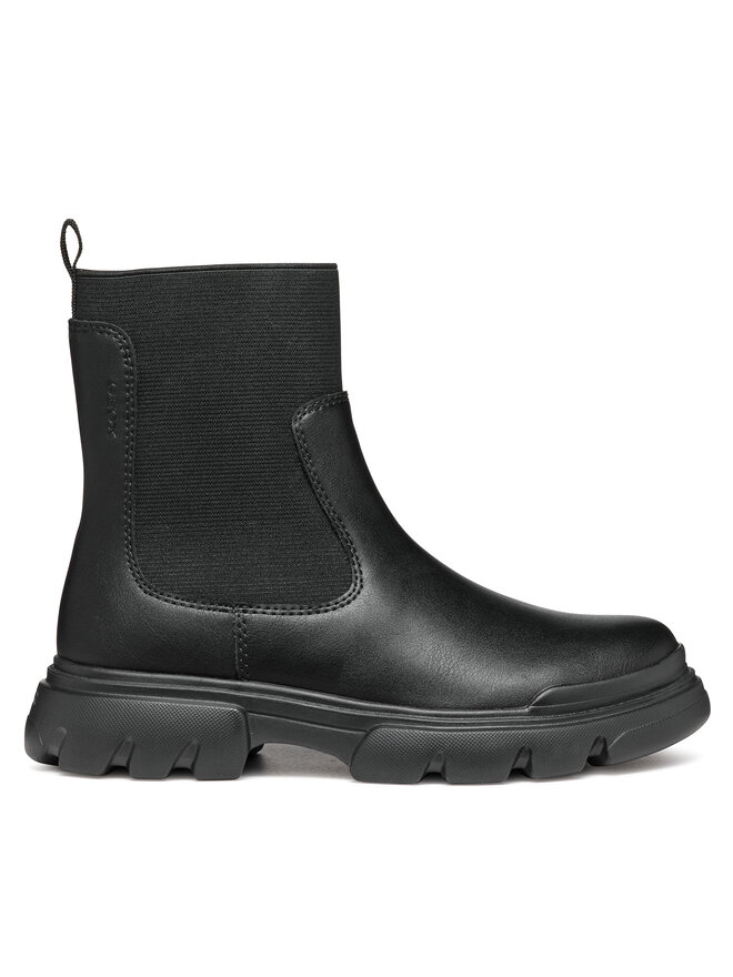 Geox Ботуши Geox J Junette Girl J46HVC 0BCNH C9999 S Черен