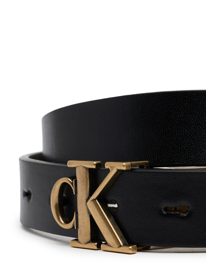 Calvin Klein Jeans Ζώνη Γυναικεία Calvin Klein Jeans Monogram Placque Buckle 25Mm Rev LV04K7005G Μαύρο