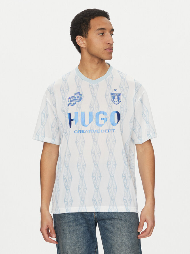 HUGO HUGO Camiseta Notbal 50536080 Blanco Oversize