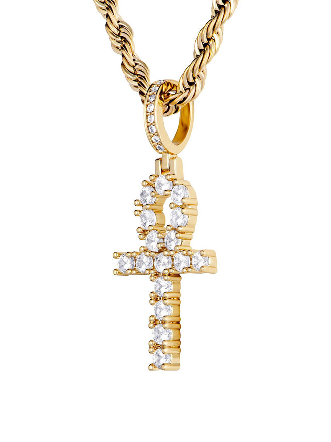 ICED STUFF Підвіска ICED STUFF Micro Ankh Золотий