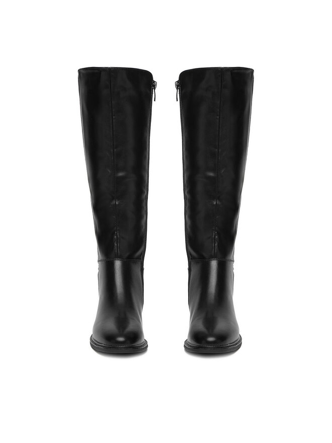 カナエ Zamszowe ciemnobrązowe kowbojki z wysoką cholewką ALFA