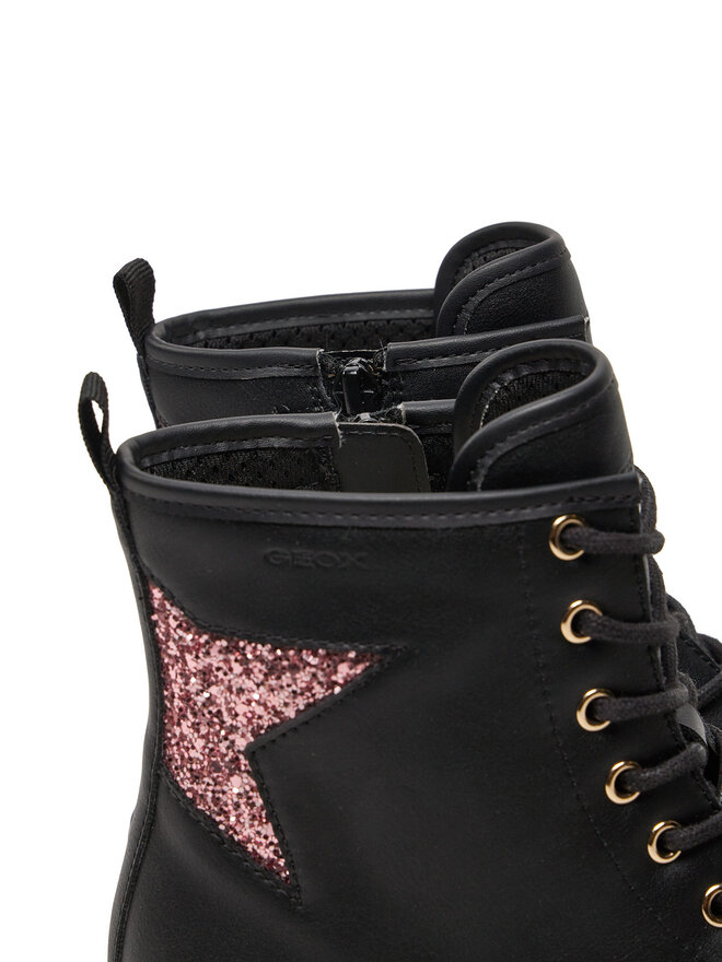 Geox Stiefel Geox Jr Casey J9420G 0BCEW C9B8W S Schwarz