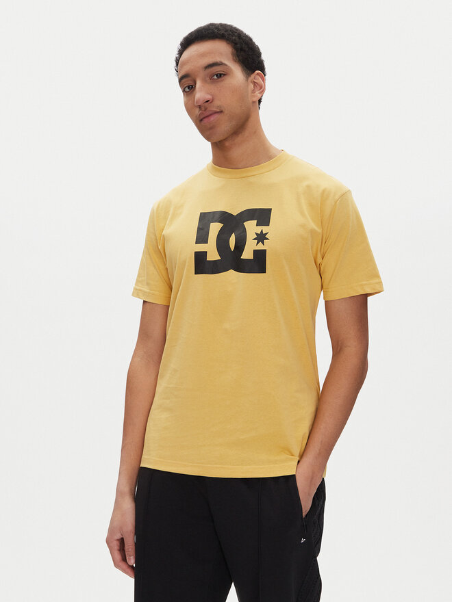 DC DC Camiseta ADYZT05373 Amarillo Heritage Fit