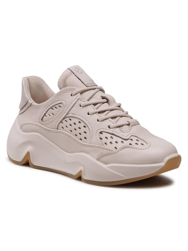 Sneakersy ECCO Chunky Sneaker W 20317301378 Beżowy | eobuwie