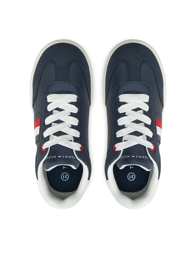 Tommy Hilfiger Sneakers Tommy Hilfiger Stripe Low Cut Lace-Up Sneaker T3X9-33851-1269 M Blu scuro