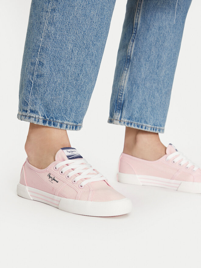 Pepe Jeans Tenisky Pepe Jeans Brady W Basic PLS31287 Růžová