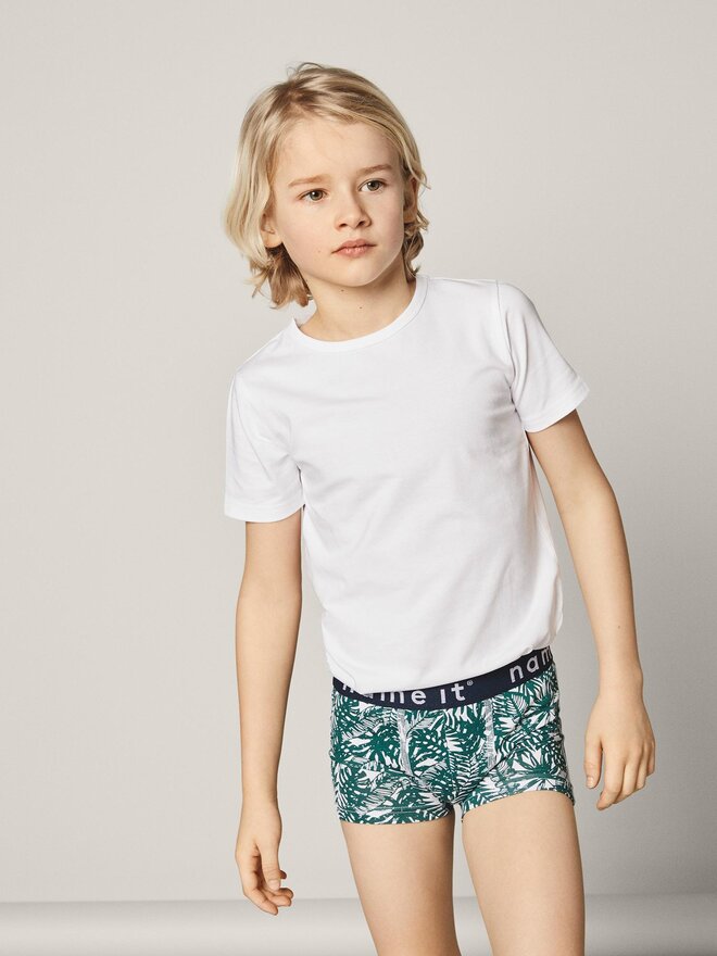 NAME IT NAME IT Σετ 2 T-Shirts 13209164 Λευκό Slim Fit