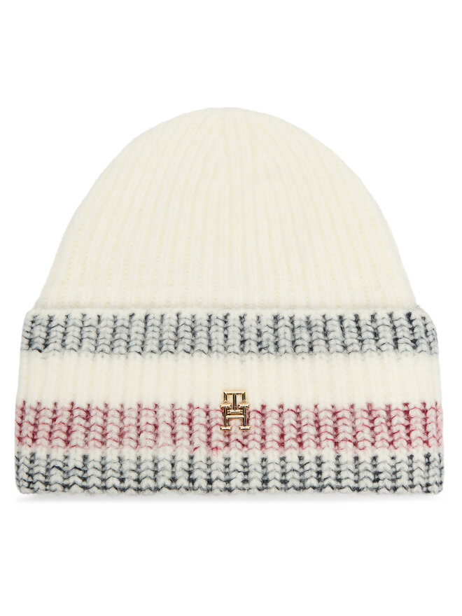 Tommy Hilfiger Mütze Tommy Hilfiger Th Varsity Ski AW0AW16636 Écru