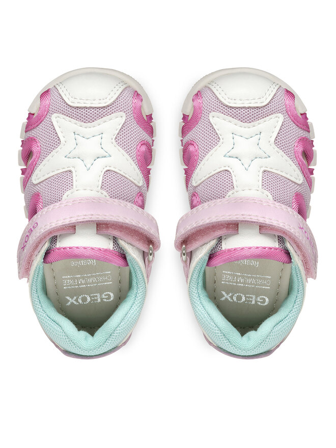 Geox Sandále Geox B Sandal Iupidoo B5517C 0BC14 C0563 Biela