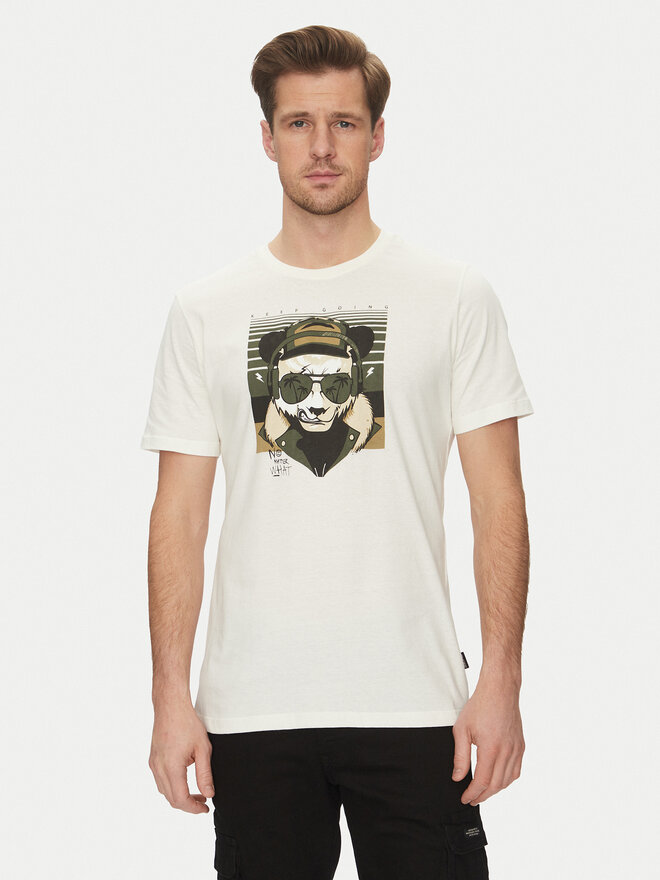 Blend Blend Camiseta 20717766 Blanco Regular Fit