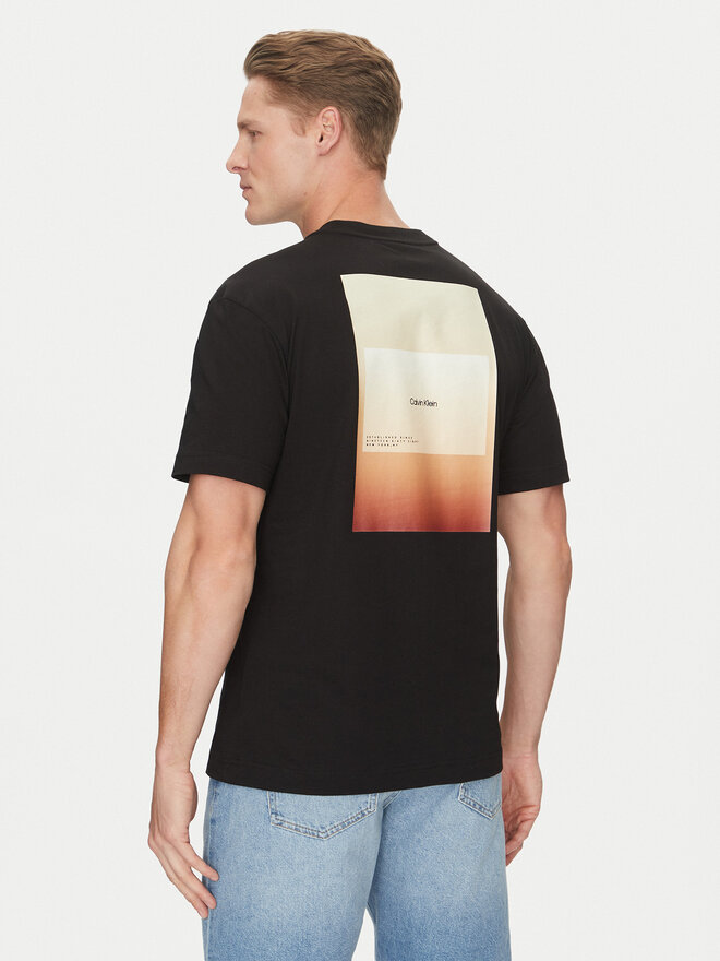 Calvin Klein Calvin Klein T-Shirt Overlay Print K10K114158 Schwarz Regular Fit