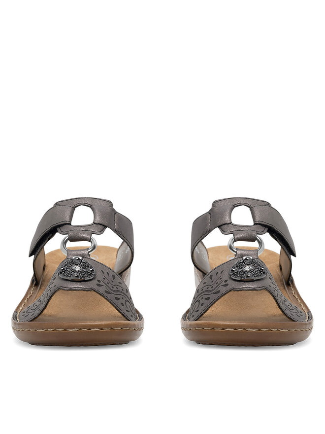 Rieker Pantoletten Rieker 608K1-45 Grau