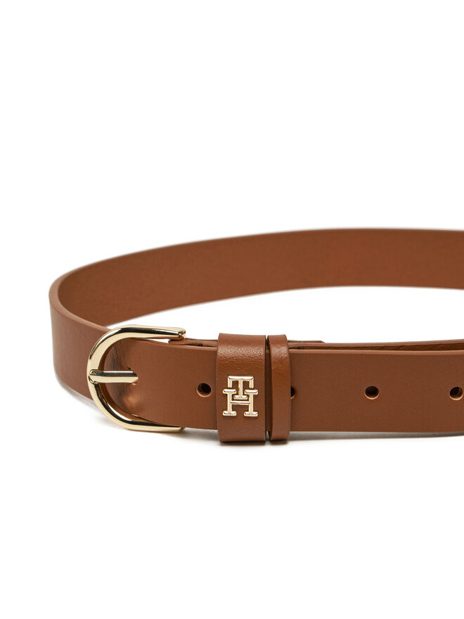 Tommy Hilfiger Pasek Damski Tommy Hilfiger Essential Effortless 2.5 AW0AW16836 Brązowy