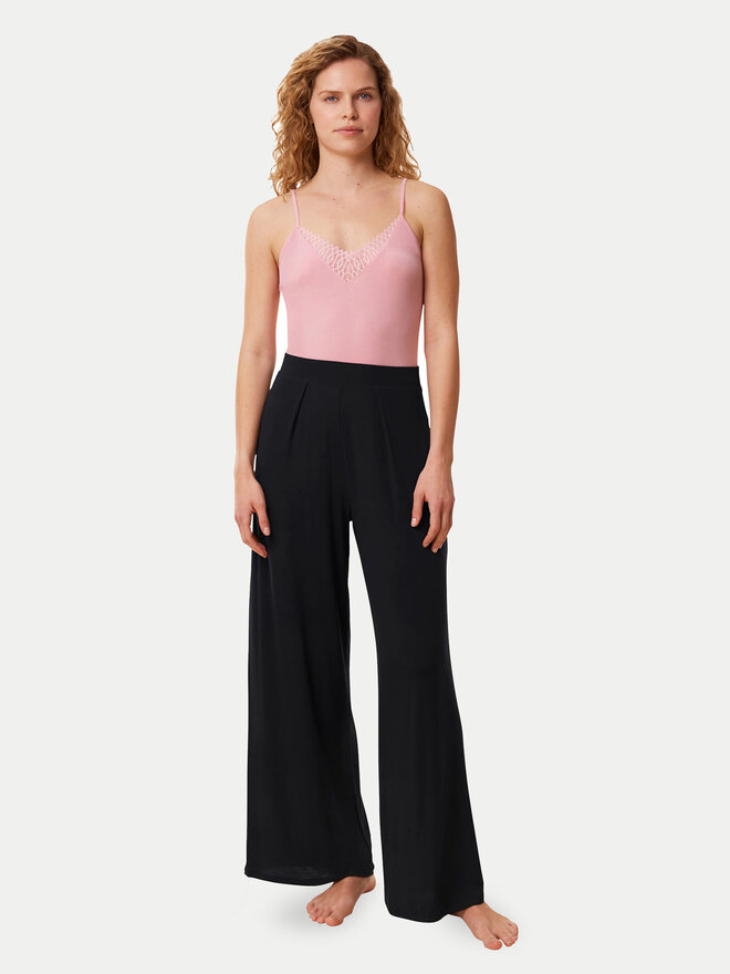 Triumph Triumph Pižamos kelnės Aura Spotlight 10221403 Juoda Relaxed Fit