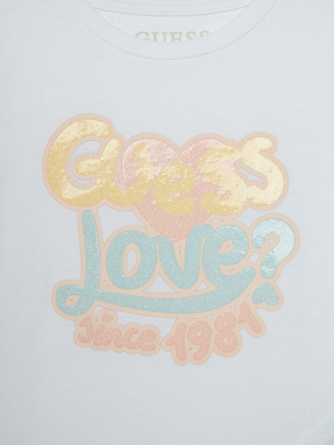 Guess Guess T-Shirt K5RI06 K6YW4 Λευκό Regular Fit