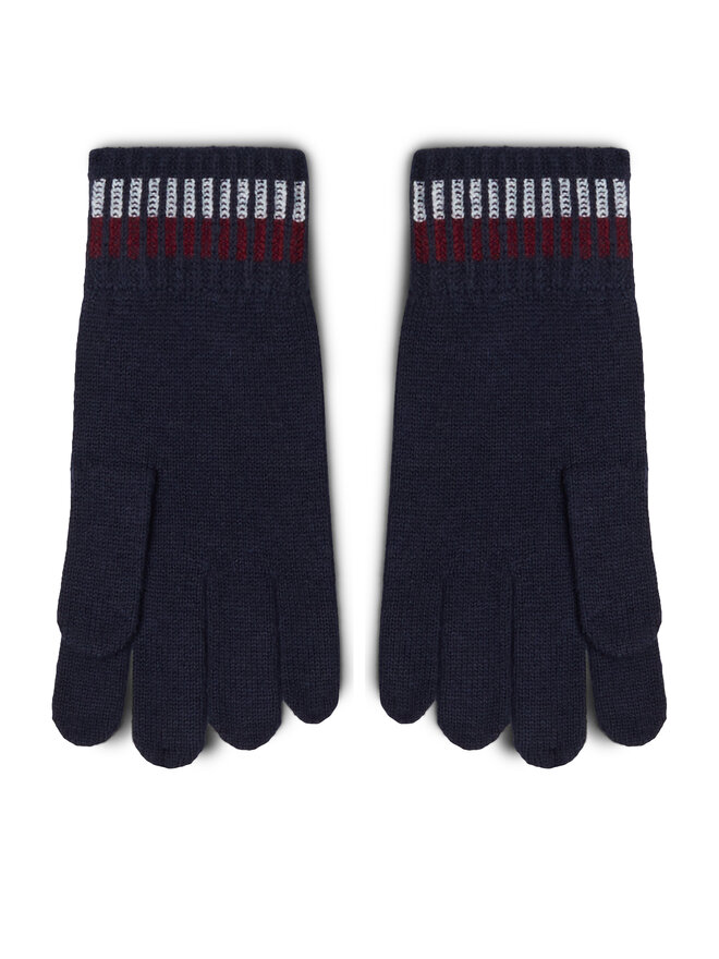 Tommy Hilfiger Rękawiczki Męskie Tommy Hilfiger Corp Love AM0AM12827 Granatowy