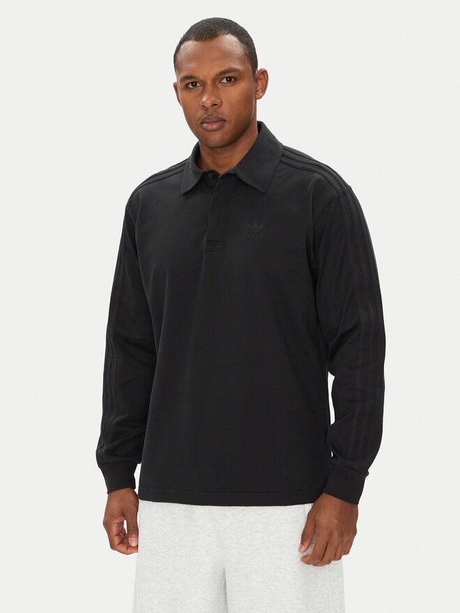 adidas adidas Polo adicolor Rugby JY1401 Μαύρο Regular Fit