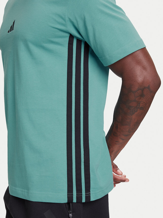 adidas adidas Póló Essentials 3-Stripes JX0732 Türkizkék Regular Fit