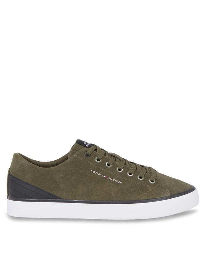 Sneakers Tommy Hilfiger Th Hi Vulc Core Low Suede FM0FM04817 Khakifarben eschuhe