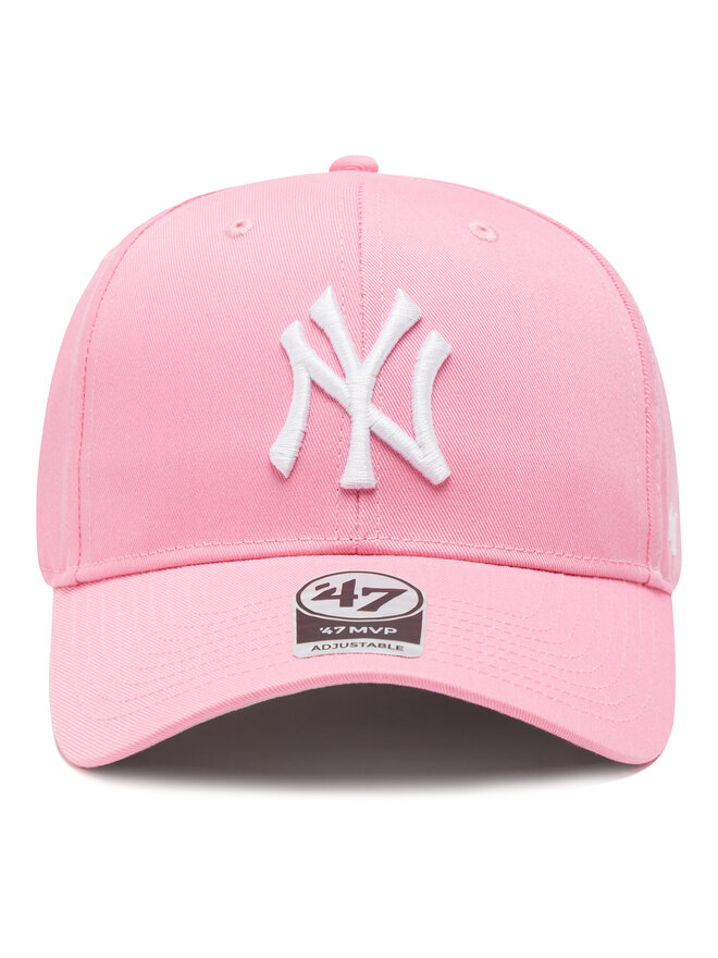 47 Brand Kšiltovka 47 Brand MLB New York Yankees Raised Basic '47 B-RAC17CTP-RSA Růžová