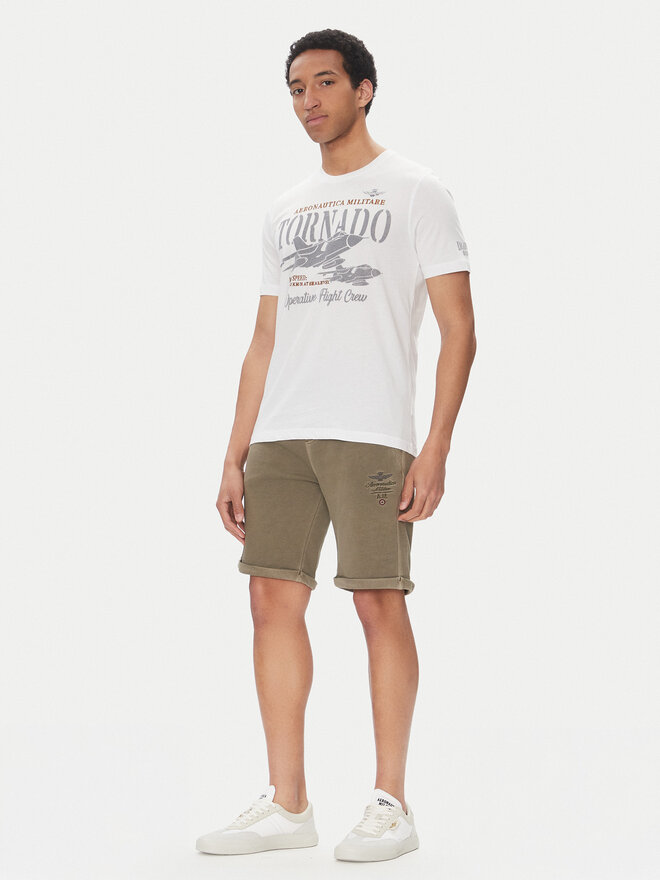 Aeronautica Militare Aeronautica Militare Camiseta 251TS2405J641 Blanco Regular Fit