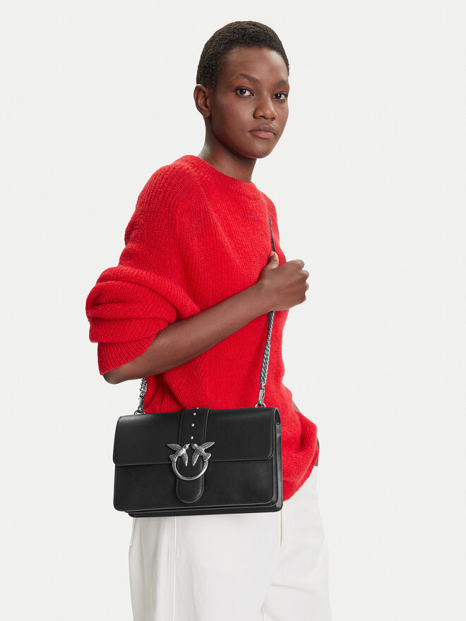 PINKO Handtasche PINKO Love One Classic ST.CL Al 25-26 PLTT 105857 A0F1 Schwarz