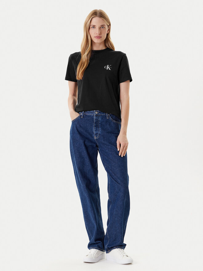 Calvin Klein Jeans Calvin Klein Jeans Σετ 2 T-Shirts LV047C905G Μαύρο Regular Fit