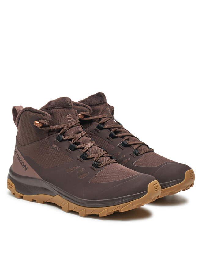 Salomon Bakancs Salomon Outsnap Climasalomon™ Waterproof L47685100 Barna