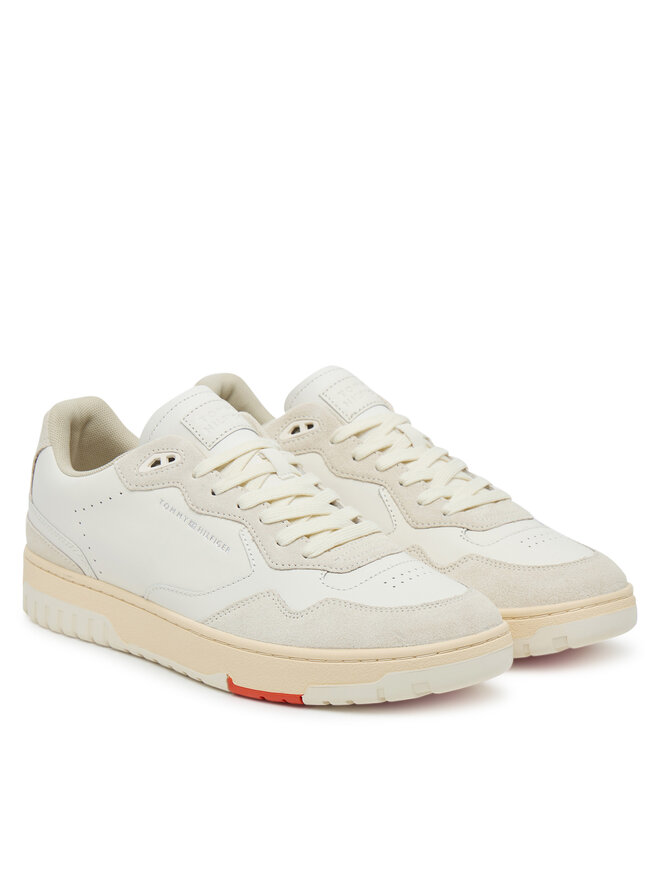 Tommy Hilfiger Sneakers Tommy Hilfiger Th Basket Better Mix FM0FM05520 Écru