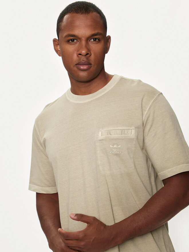 adidas adidas Футболка Trefoil Essentials+ IS1763 Бежевий Regular Fit