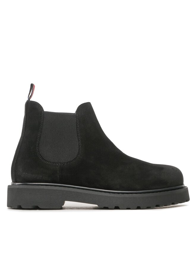 Tommy Jeans Боти тип челси Tommy Jeans Tommy Jeans Suede Boot EM0EM01205 Черен