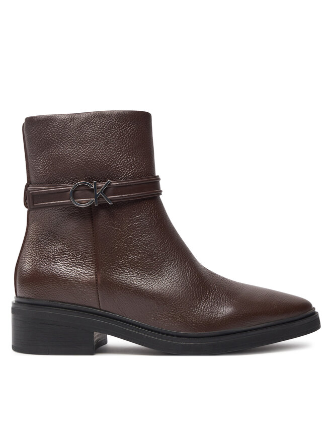 Calvin Klein Μποτάκια Calvin Klein HW0HW02183 Καφέ