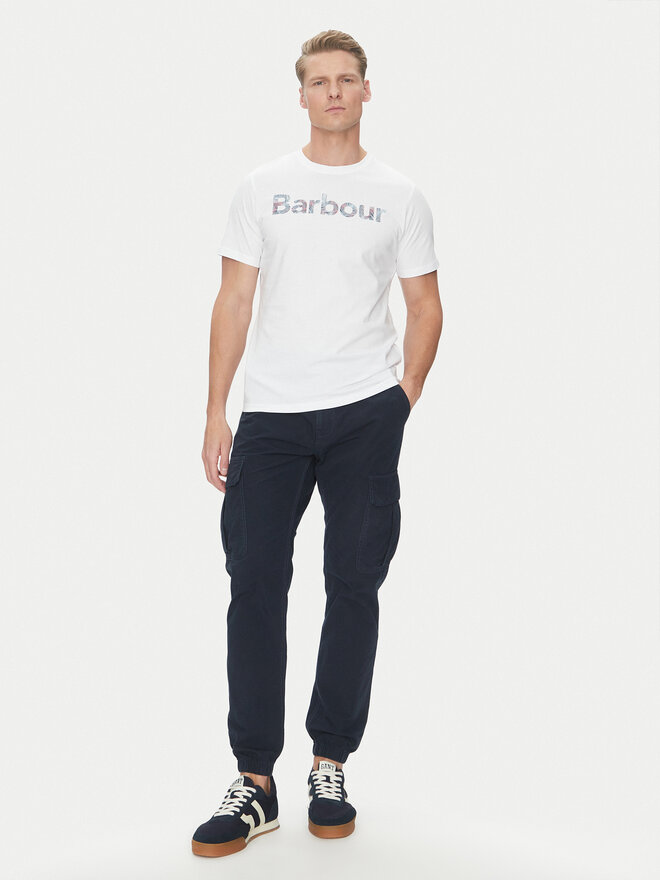 Barbour Barbour Marškinėliai Devon MTS1391WH11 Balta Regular Fit