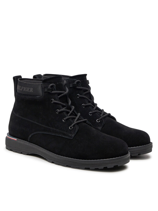 Tommy Hilfiger Schnürschuhe Tommy Hilfiger Corporate FM0FM05147 Schwarz