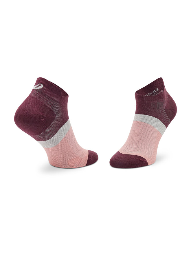 Asics Set di 3 paia di calzini corti unisex Asics Color Block Ankle 3033B560 Rosa