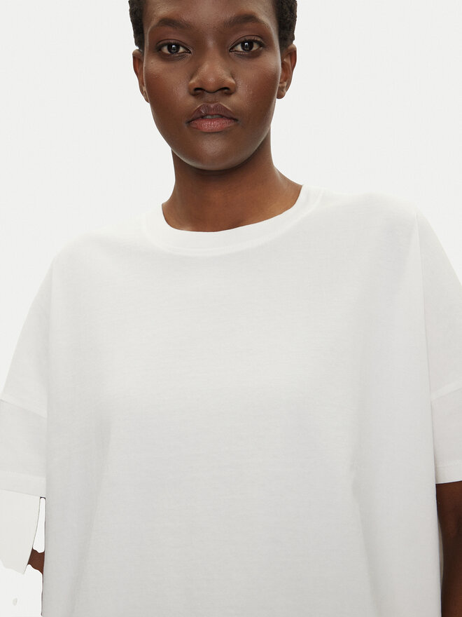 Bomboogie Bomboogie T-Shirt TW7441TJOR5 Weiß Relaxed Fit