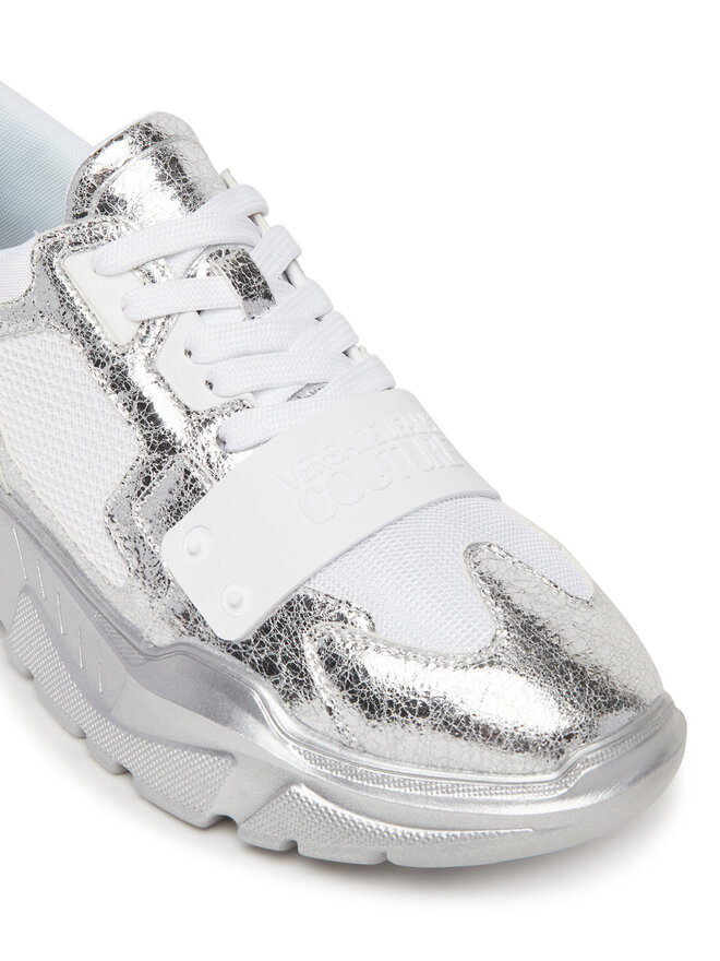 Versace Jeans Couture Sneakersy Versace Jeans Couture 78YA3SC4 Strieborná