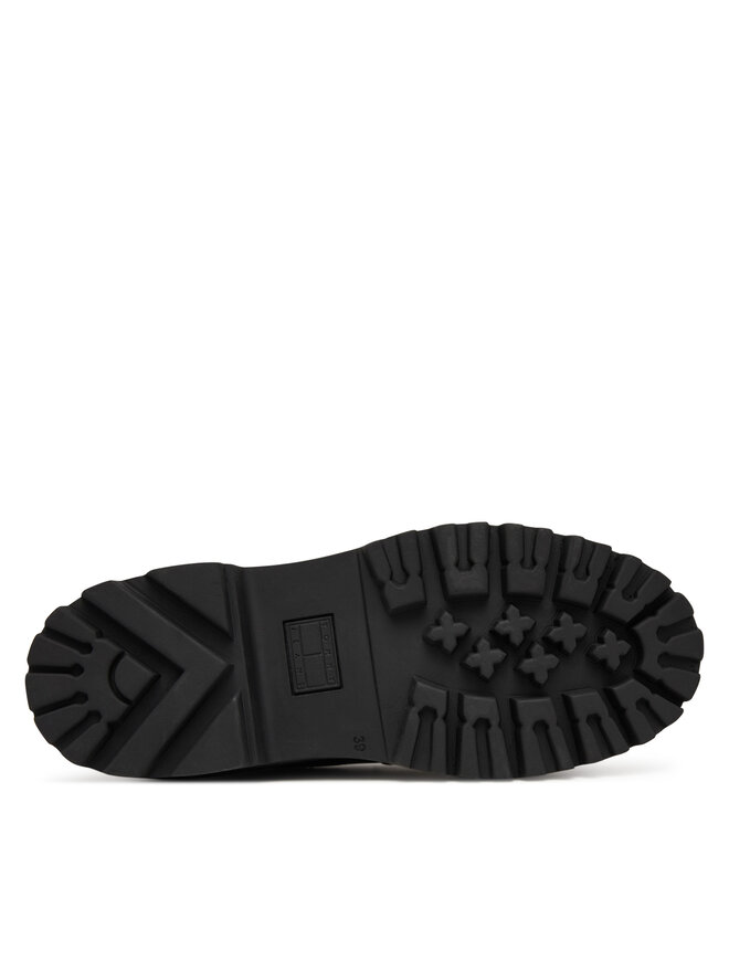 Tommy Jeans Slipper Tommy Jeans Archive '01 Loafer Leather EN0EN03005 Schwarz