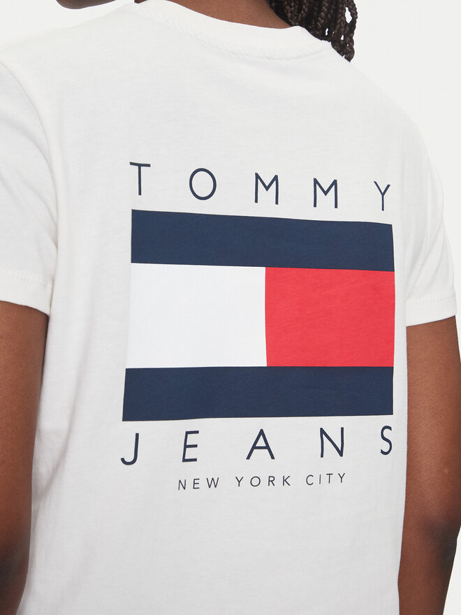 Tommy Jeans Tommy Jeans Marškinėliai DW0DW21423 Balta Regular Fit