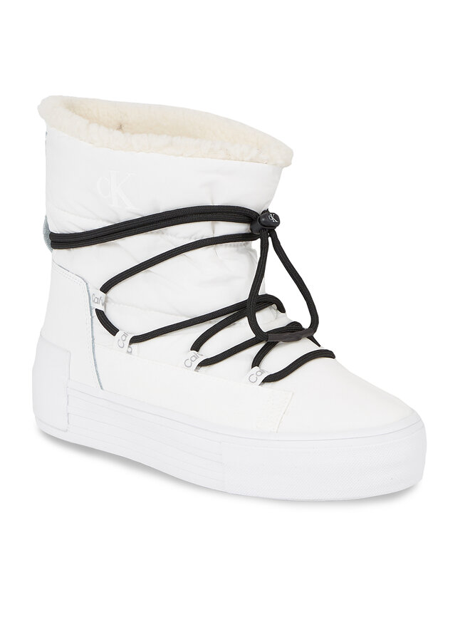 Calvin Klein Jeans Botas de nieve Calvin Klein Jeans Bold Vulc Flatf Snow Boot Wn YW0YW01181 Blanco