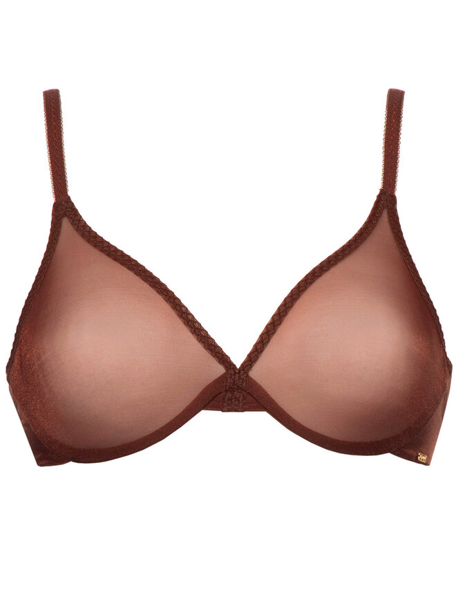 Gossard Gossard Бюстгальтер з підкладкою Glossies Sheer Moulded 6271 Коричневий