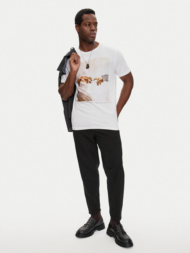 Brave Soul Brave Soul Camiseta MTS-149CHAPEL Blanco Regular Fit