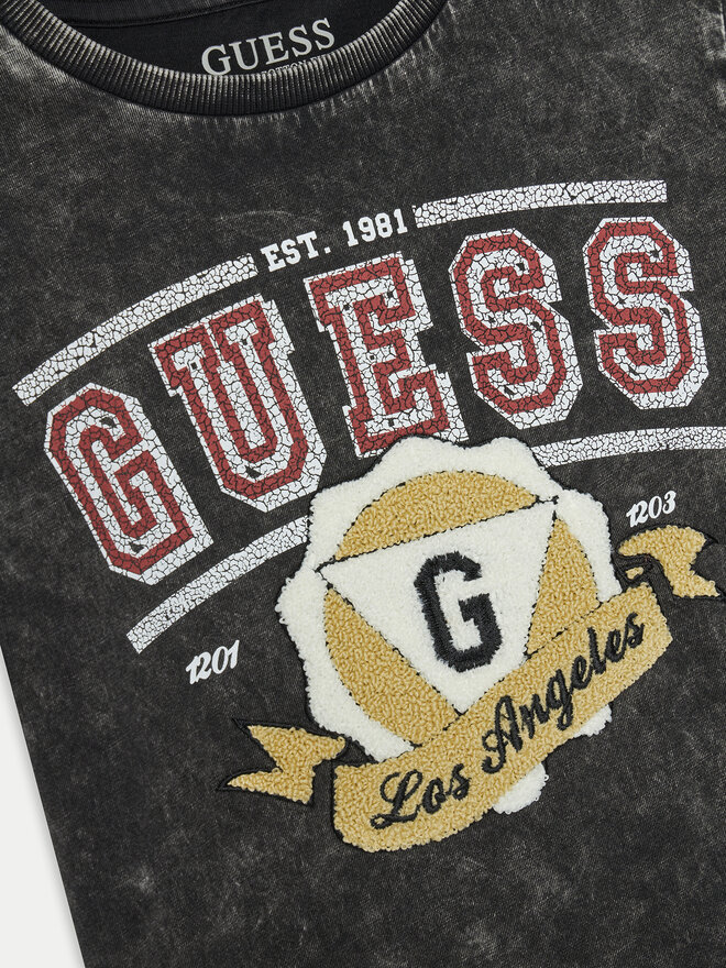 Guess Guess Marškinėliai L5RI08 K8HM4 Juoda Regular Fit